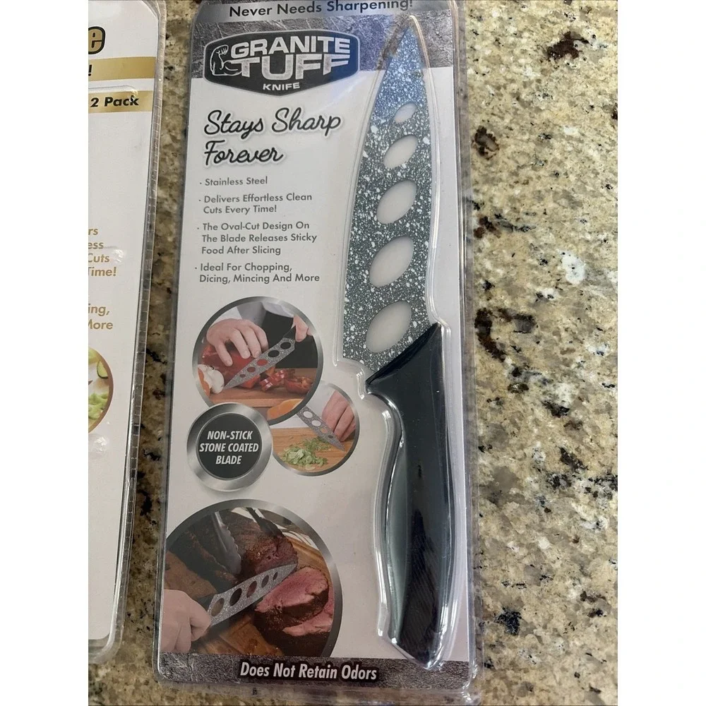 Stay Sharp Forever Knives - Lot‎ Of 2 Packages (total 3 Knives)